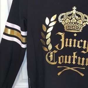 Medium Juicy Couture Gold Crown Zip Up Hoodie
